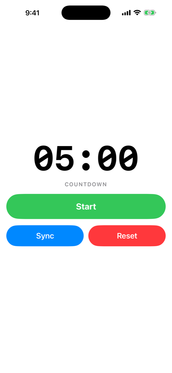 Race start countdown timer